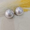 Σκουλαρίκια Big Pearl Silver