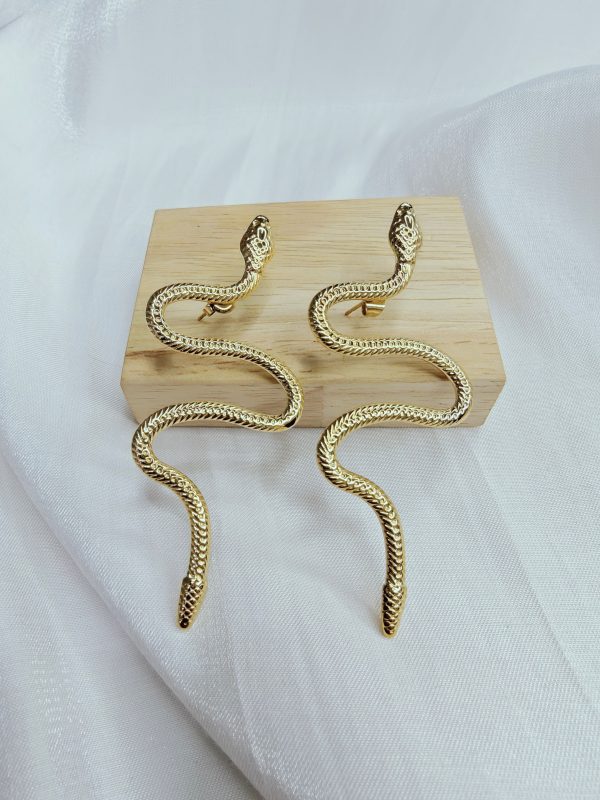 Σκουλαρίκια Snakes Gold